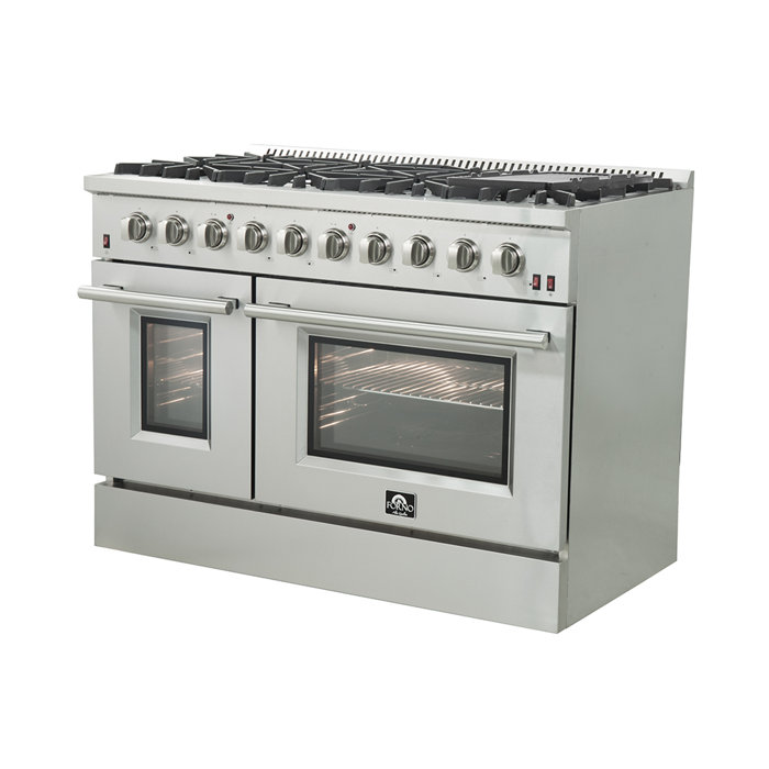 Forno 48" 7 cu. ft. Freestanding Gas Range with Griddle & Reviews Wayfair